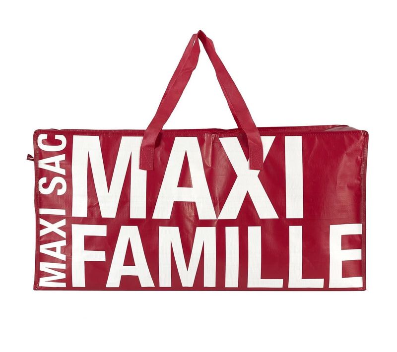 Sac XXL Rouge Multiusages Avec Message En Polypropylène (73 X 35 Cm) - Totemax