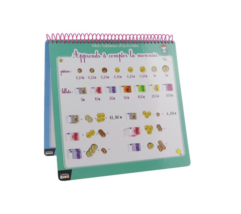 Cahier D'activités Éducatives Effaçables Avec Feutre Tampon -