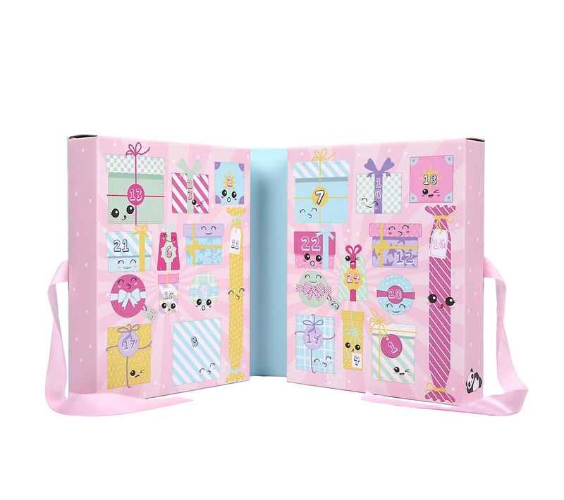 Calendrier De L'avent Kawaii Avec Bougies Parfumées Et Petits Cadeaux -