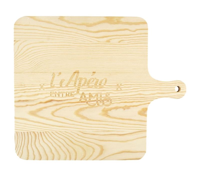 Planche De Présentation Apéritive En Bois Avec Emplacements Personnalisés -