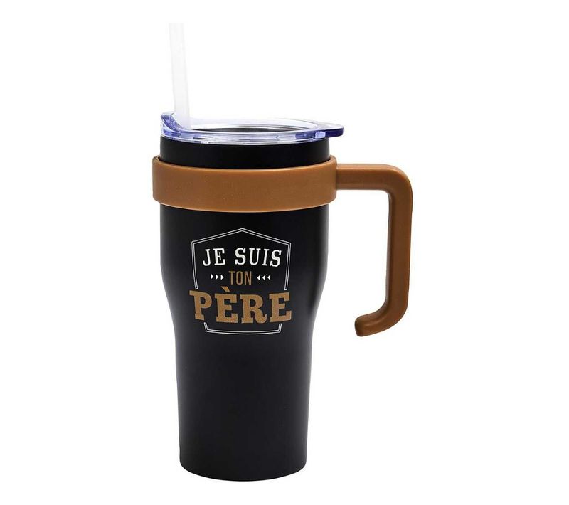Mug De Transport Mini Miami 60cl Noir "je Suis Ton Père" -