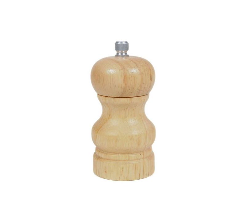 Moulin à Sel Et Poivre En Bois 25 Ml Avec Broyeur En Céramique Réglable -
