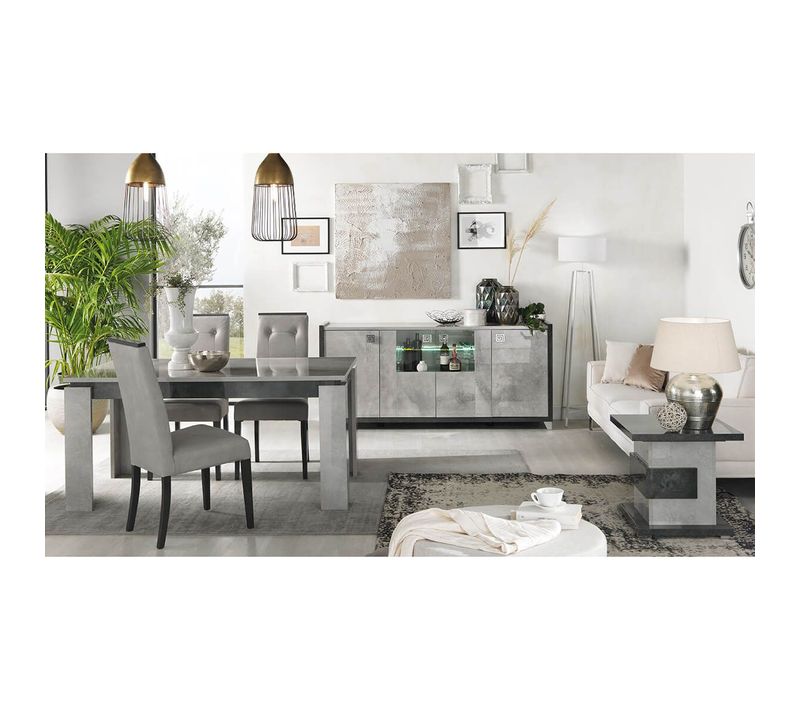 Ensemble Buffet + Table D'appoint + Table De Repas à 4 Pieds - Hoffman