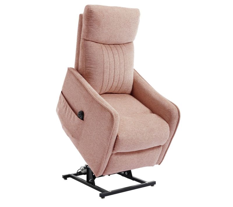 Fauteuil Relax Releveur Tissu Polyester Rouge Clair Chiné - Betta