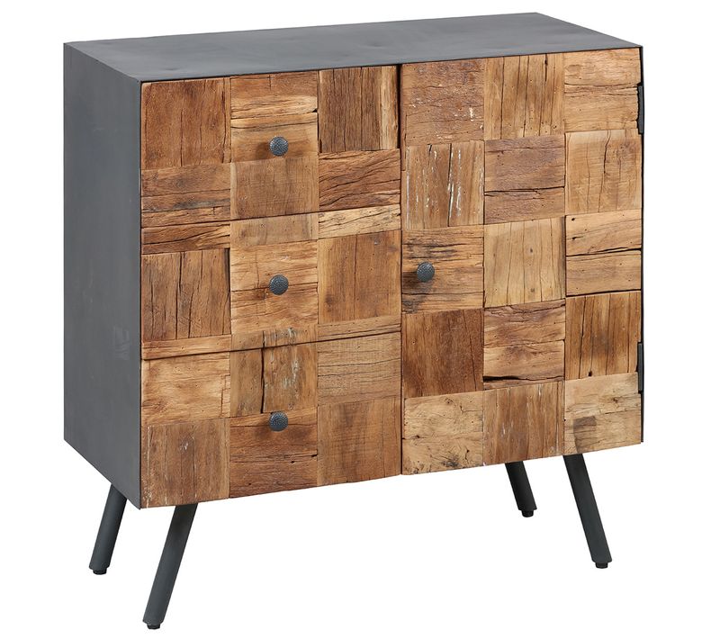 Meuble D'entrée 1 Porte 3 Tiroirs - Fulbert