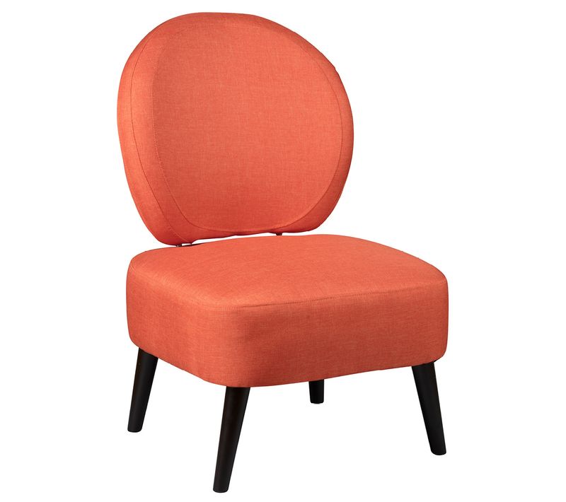 Fauteuil Crapaud Tissu Coloris Corail - Skalan