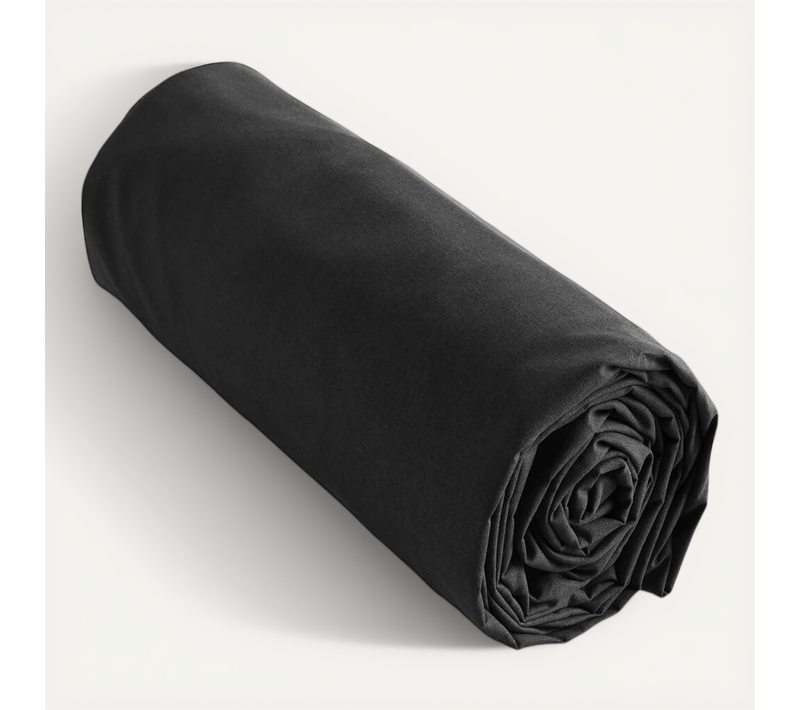 Drap Housse 200x200cm Coton Coloris Truffe - Samia