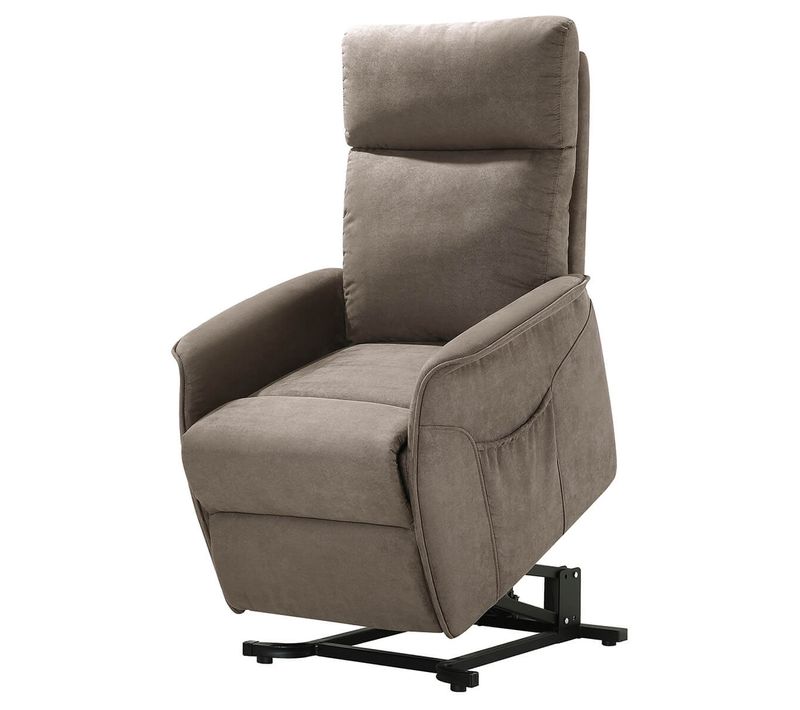 Fauteuil Relax Et Releveur Electrique Tissu Taupe - Lissone