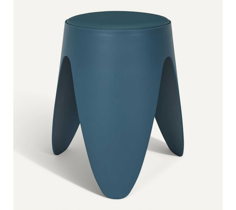 Tabouret Bleu Canard 46 Cm - Qaris