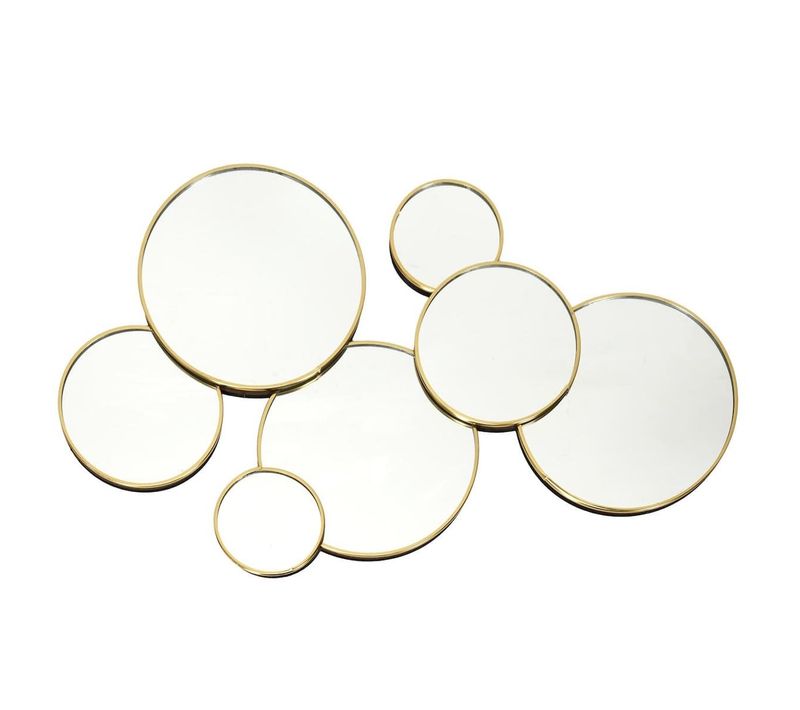 Miroir Rond Doré Décoratif - Jaron