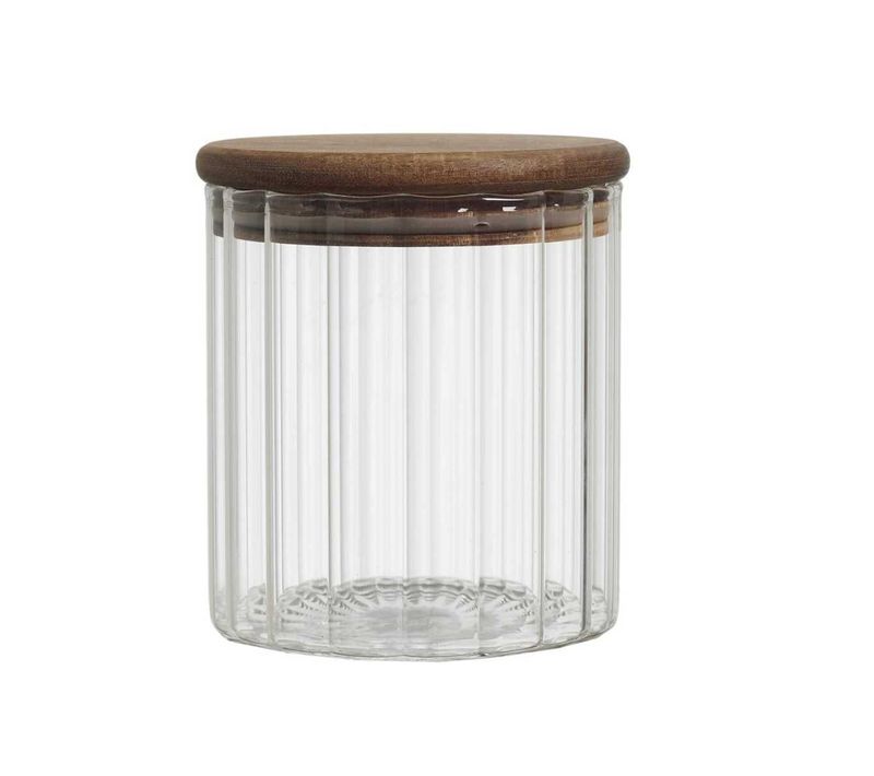 Bocal De Conservation 50cl Avec Bouchon En Acacia - Torek