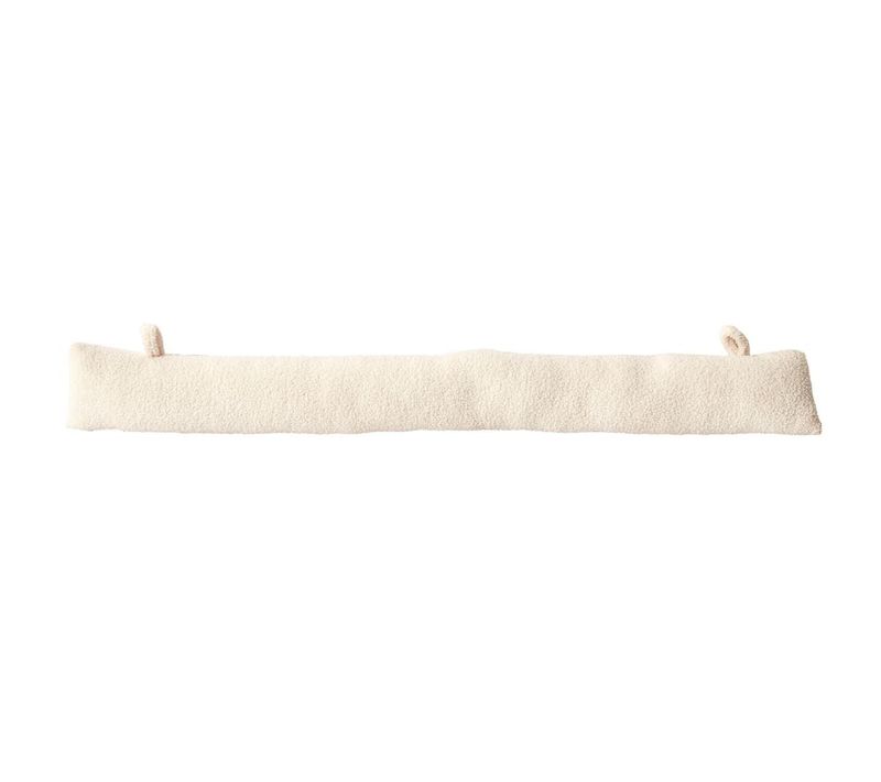 Boudin De Porte En Bouclette Crème 7x80cm - Fiora