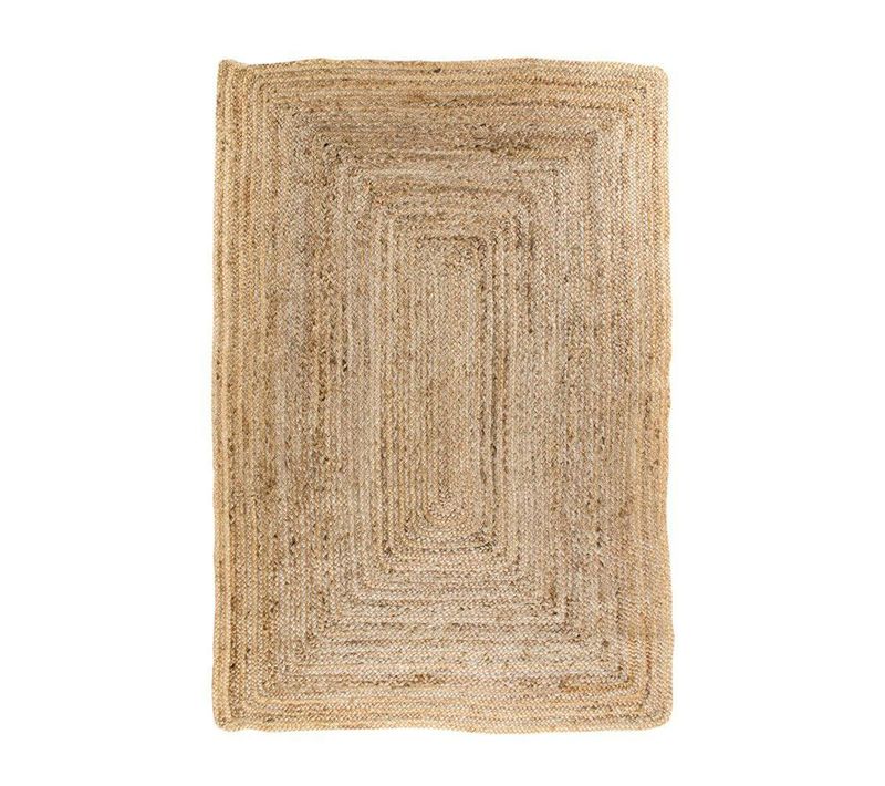 Tapis En Jute Tressée 180 Cm - Format Rectangulaire, Esprit Bohème Fez