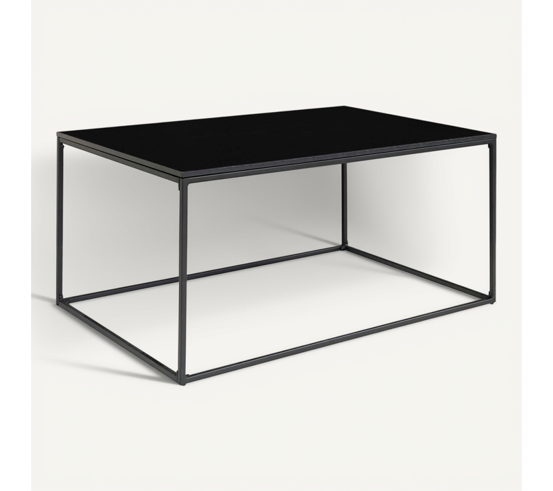Table Basse Rectangulaire Noire - Design Minimaliste Tallinn