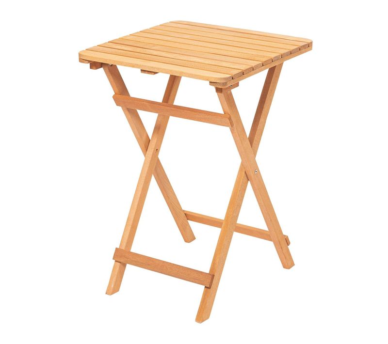 Petite Table De Jardin Pliante En Bois 50 Cm Sora
