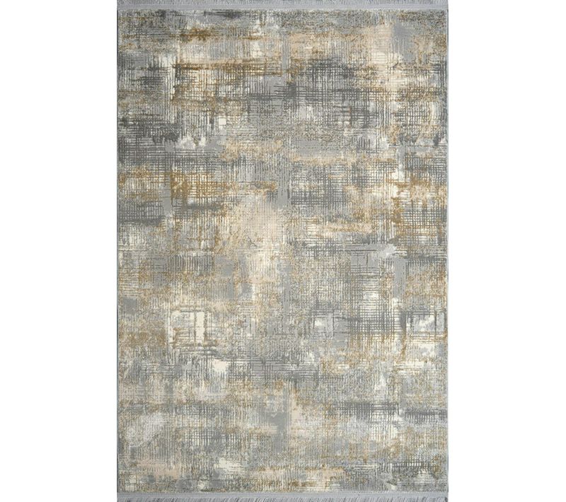 Tapis De Salon Gris Beige – Moiré, 160x230 Cm Istanbul