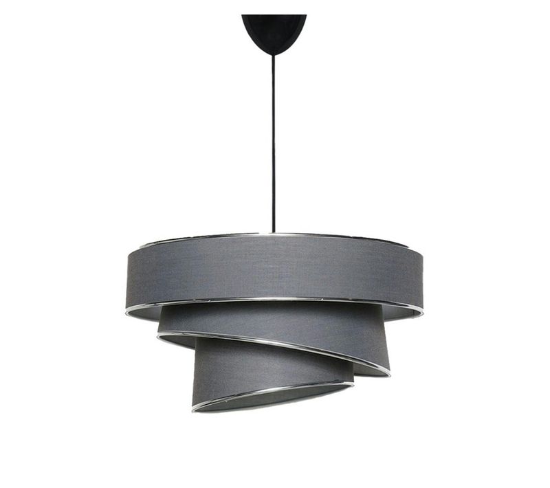 Suspension Salon Grise - Abat-jour Triple, Moderne Zurich