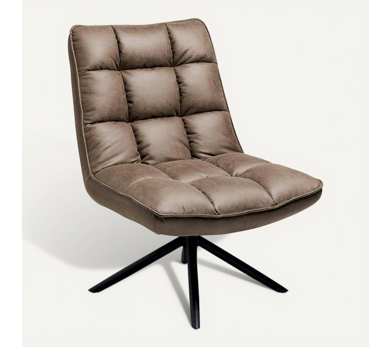 Fauteuil Pivotant Marron - Confort Salon Kerala