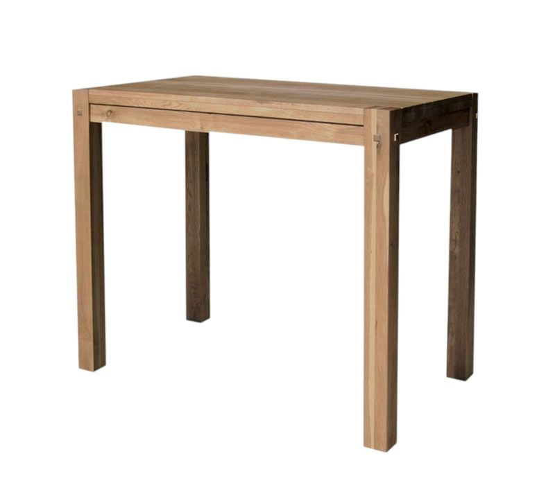 Table Haute De Cuisine En Bois - Plateau Chêne 150 Cm Fjord