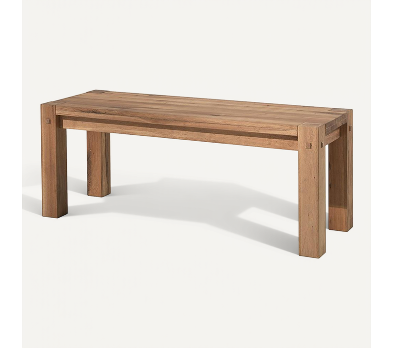 Banc Bois Chene Massif 123cm Fjord