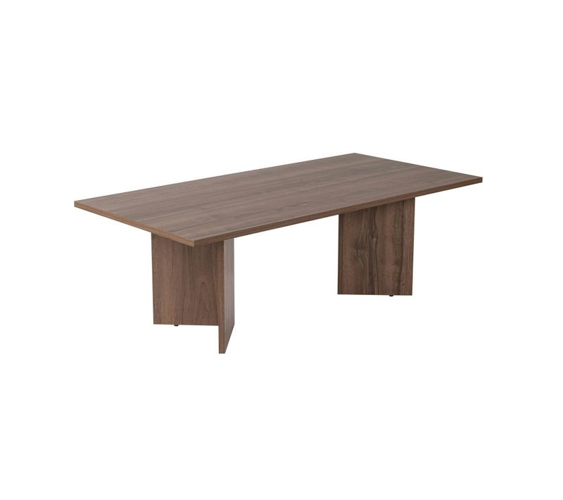 Table Basse Moderne Effet Bois De Noyer - Pieds En V Marfa