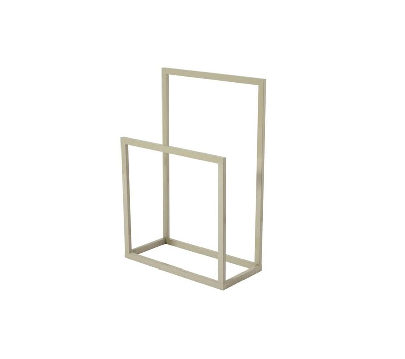 Porte-serviettes Sur Pied - 2 Barres Taupe, Style Design Sfax