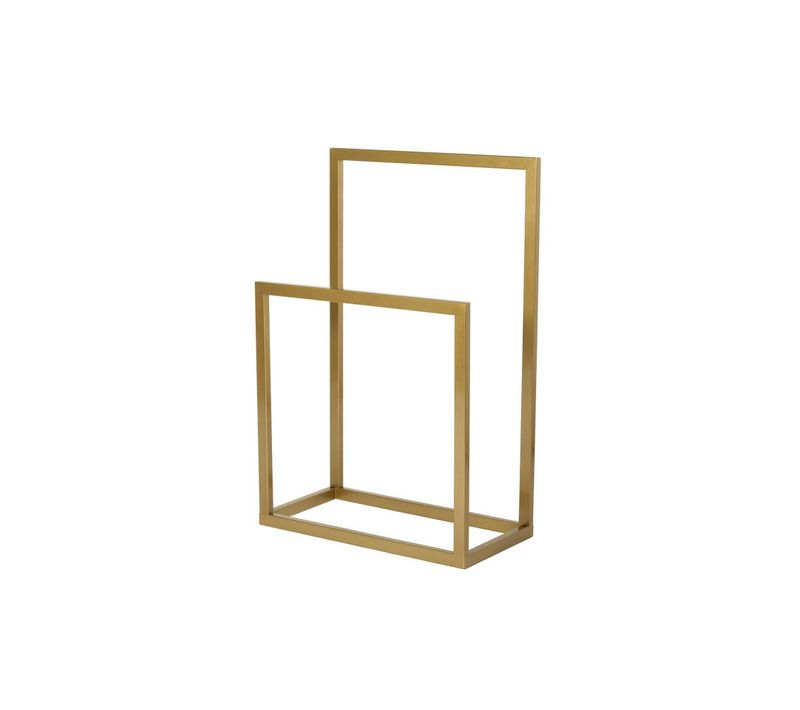 Porte-serviettes Sur Pied - 2 Barres Dorées, Style Design Sfax