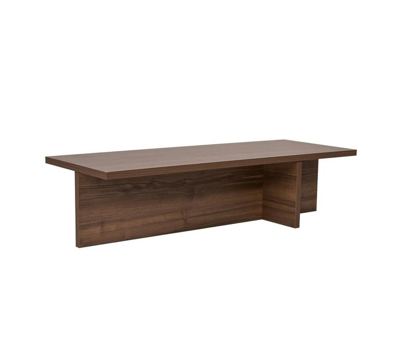 Table Basse Moderne Minimaliste - Effet Bois De Noyer Marfa