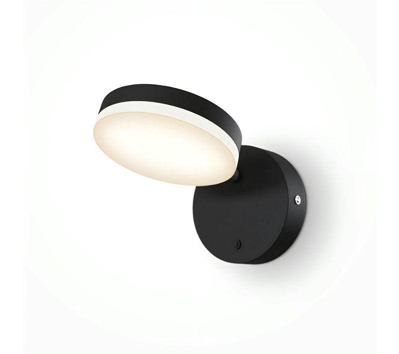 Applique murale Orientable Noire – forme Ronde ocala