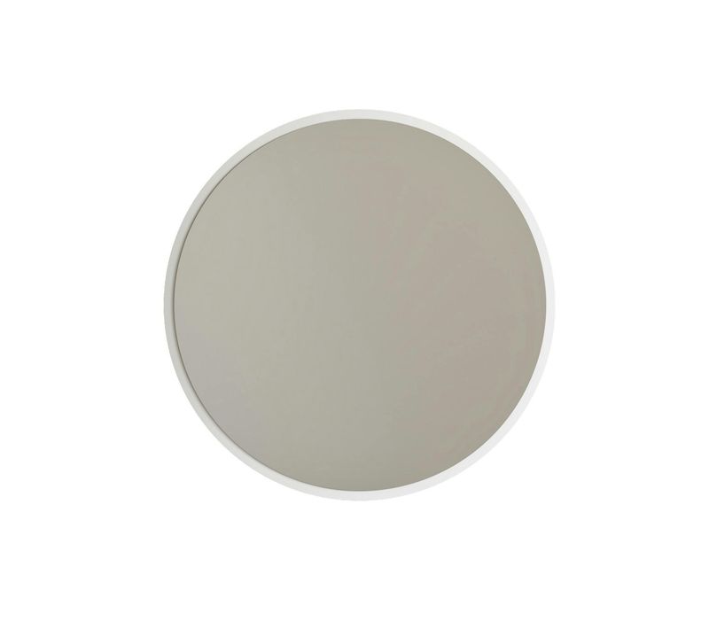 Miroir Rond Blanc D.60 Cm - Entrée, Salon Cody