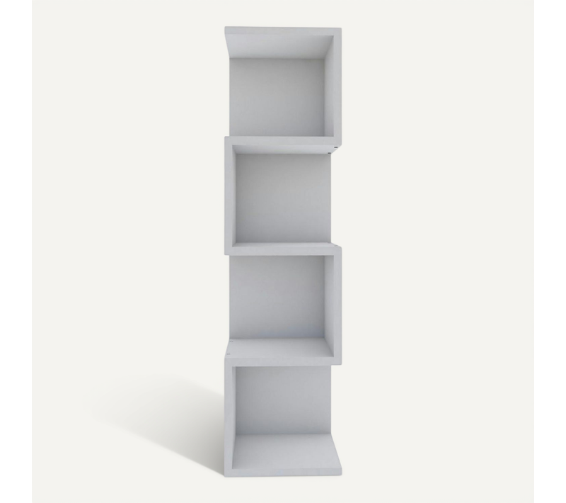 étagère Colonne Design Blanche - Niches Zigzag Marfa