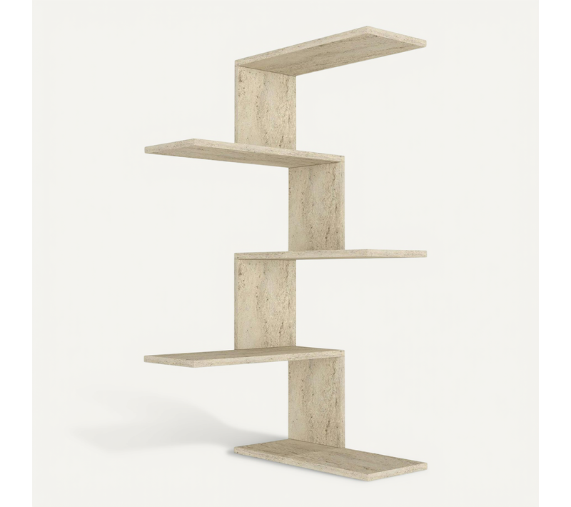Etagère Murale D'angle Design Effet Travertin Marfa