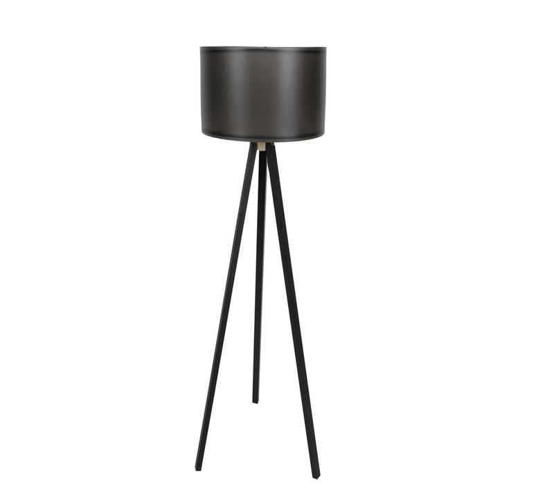 Lampadaire De Salon Noir Avec Trépied, Style Moderne Kilis