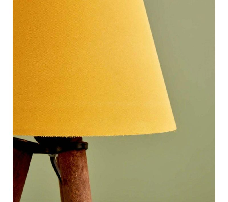 Lampe De Chevet Trépied Moderne, Abat-jour Jaune Kilis