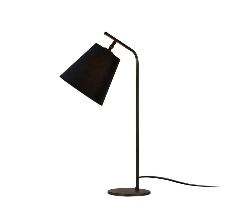Lampe De Chevet Vintage Noire, Abat-jour Orientable Zurich