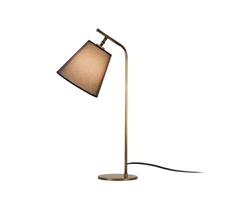 Lampe De Chevet Vintage, Abat-jour Marron Orientable Zurich