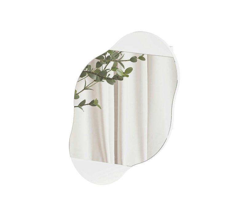 Armoire De Toilette Organique Blanche 1 Miroir Cody
