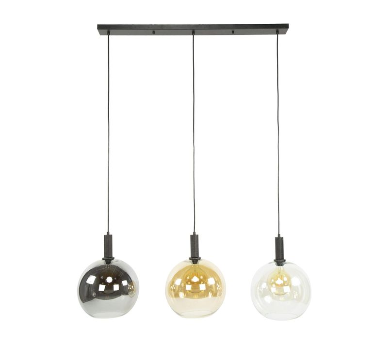 Suspension Îlot Cuisine 3 Globes Multicolores Nova