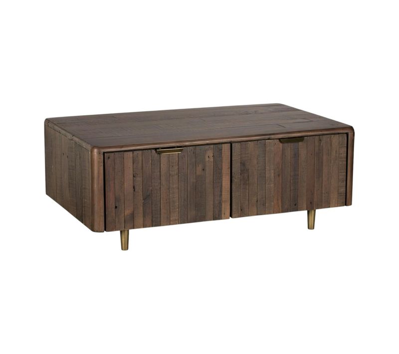 Table Basse Bois Recyclé Brun Queenstown