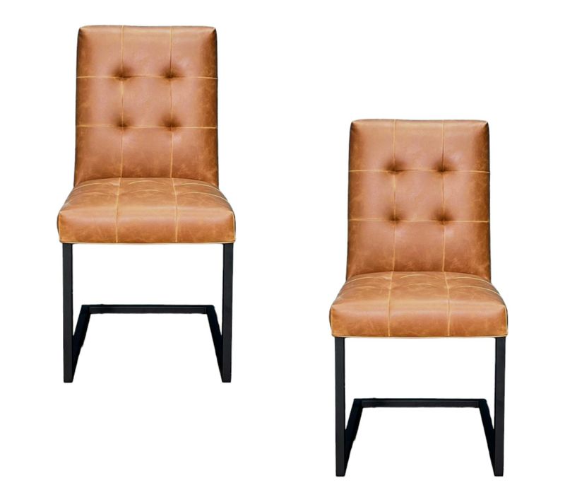 Chaise Moderne Camel (lot De 2) Oka