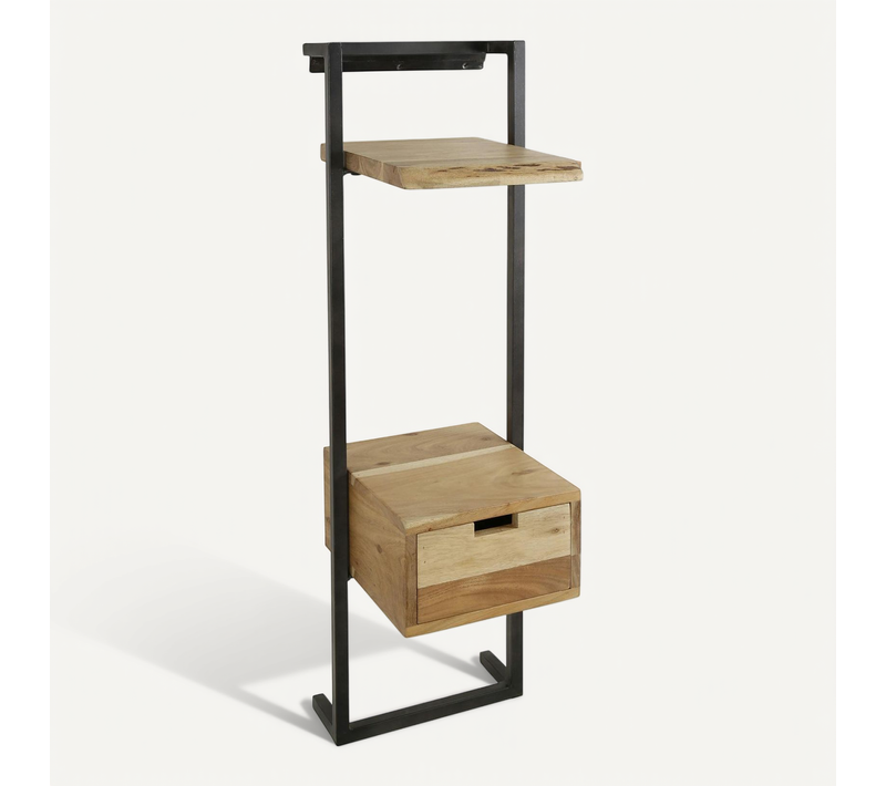 Table De Chevet En Bois D'acacia Structure Colonne Melbourne