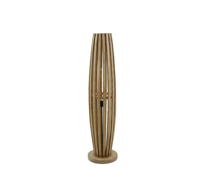 Lampadaire En Bois De Manguier Ajouré 2 Lampes Lucknow