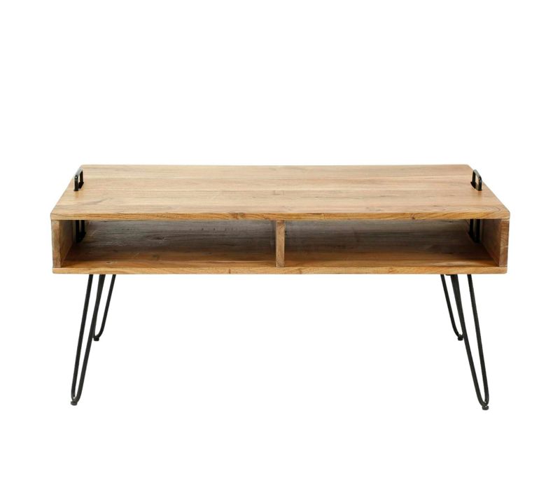 Table Basse Scandinave Bois Massif 100 Cm Melbourne