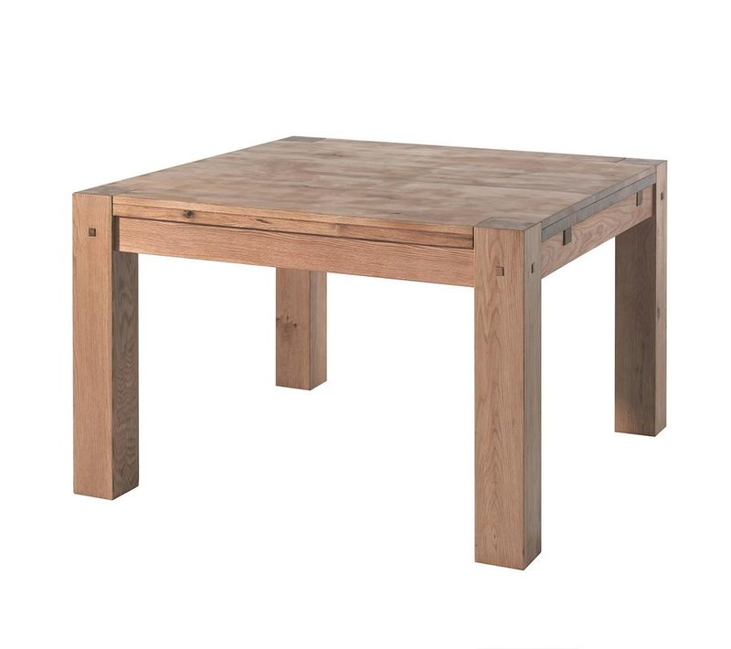 Table De Repas Carrée Chêne Massif 140 Cm Fjord