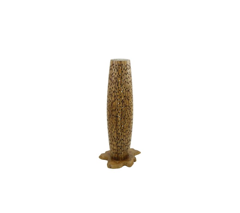 Lampadaire En Bois De Teck Recyclé 104 Cm Java