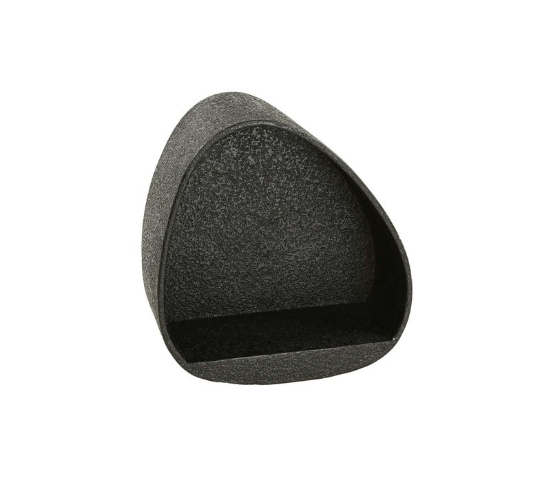 Etagère Murale Noire Forme Organique 45 Cm Taj