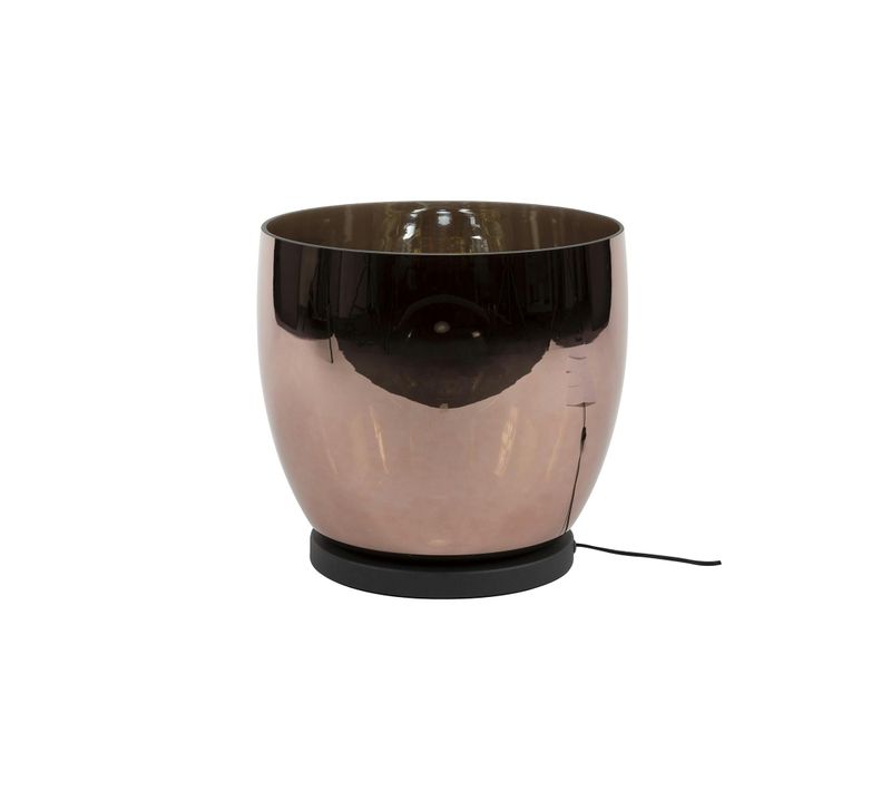 Lampe De Salon Moderne Avec Vasque En Verre Cuivré 32 Cm Niagara