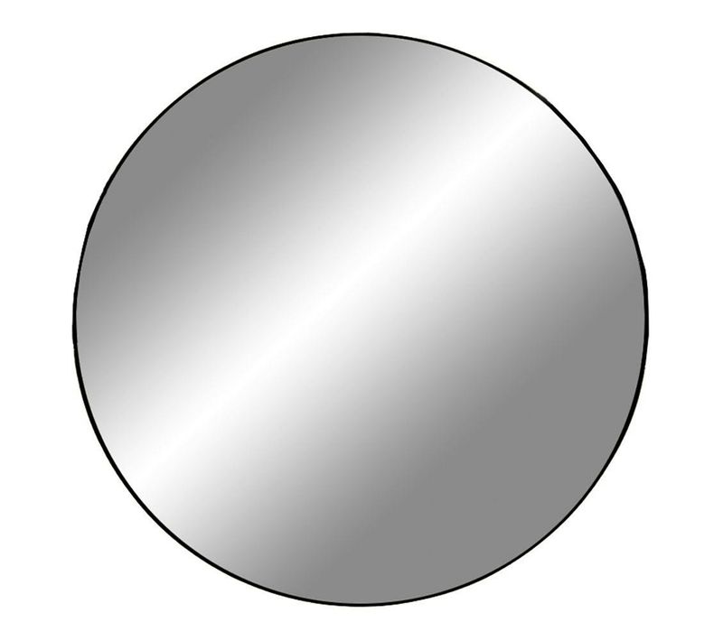 Miroir Rond Avec Cadre Noir D.100 Cm Seoul