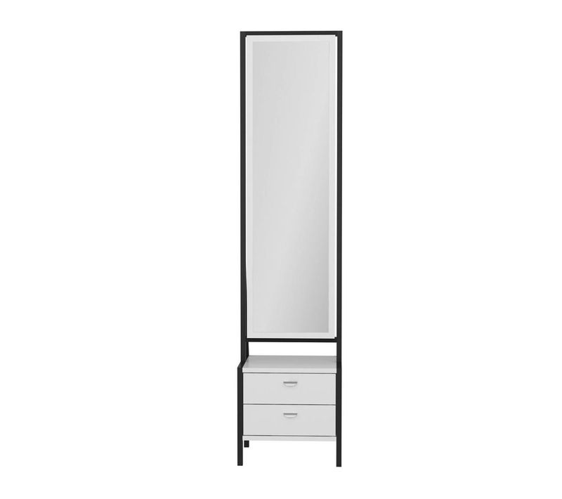 Miroir Sur Pied Avec Rangement Bijoux Maquillage Cody