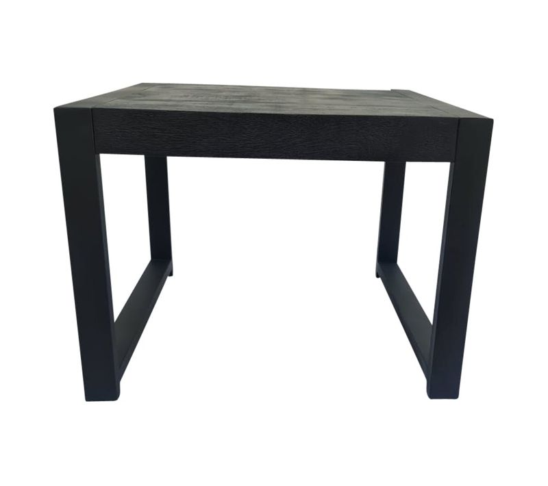 Bout De Canapé Noir En Bois Milora